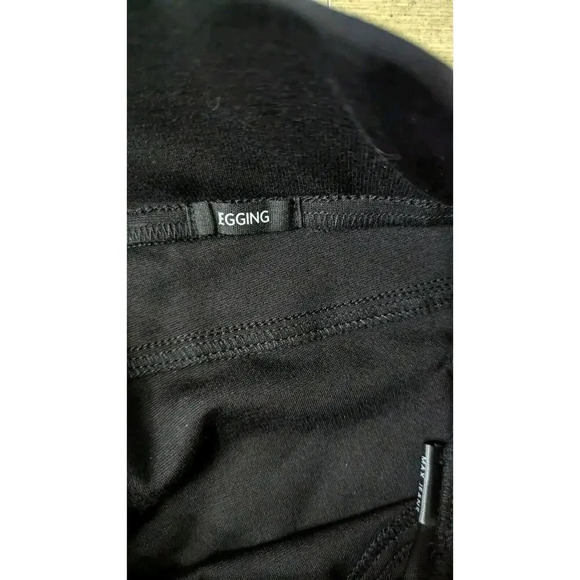 Max Jeans Dress Pants 18W Black Stretch Solid Logo Ponte Knit Back Pockets - Picture 5 of 12